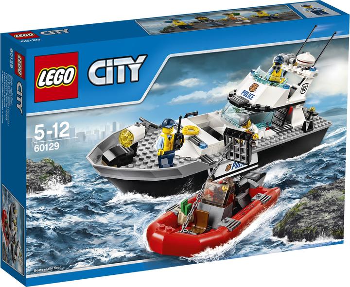 LEGO City Le bateau de patrouille de la police (60129, LEGO City)