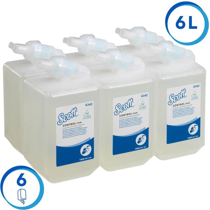 Actual product image Kimberly-Clark Clark SCOTT® 6x 1 L Foam Soap formerly Kleenex Luxurious Foam - Hand cleanser for the hands (Liquid soap, 1000 ml)