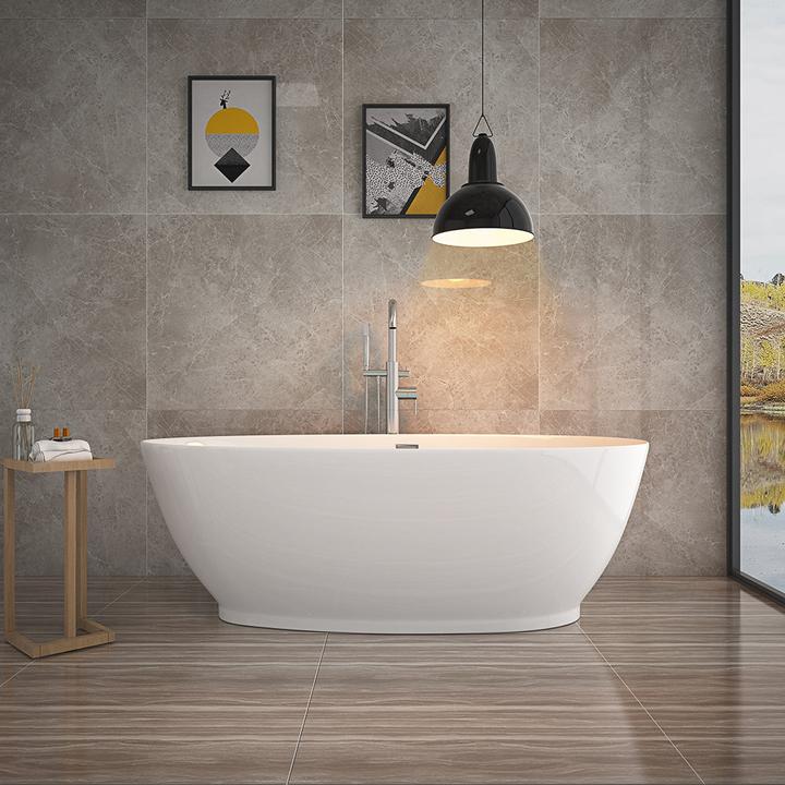 Image du produit Home Deluxe Baignoire à poser LYDIA avec robinetterie chromée - 180x90x58cm (90 cm, 180 cm)