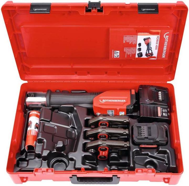 Image du produit Rothenberger SET de mâchoires de sertissage ROMAX 4000 SV15-22-28 mm, 1x 4.0 Ah