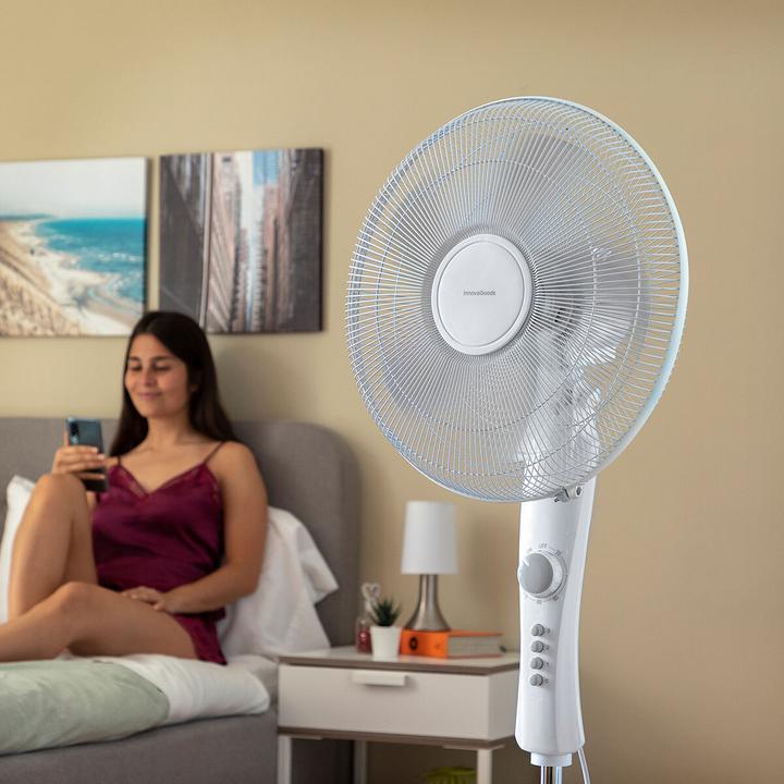 Produktbild InnovaGoods Bodenventilator mit Wechselstrom - 110-138 cm - Timer - 45 W (60 dB)
