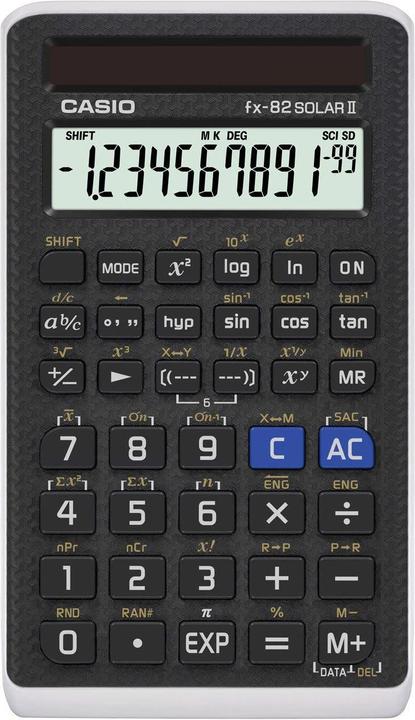 Actual product image Casio FX-82Solar II (Solar cells)