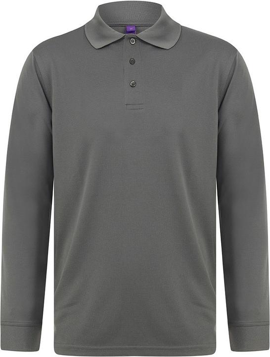 Produktbild Henbury Coolplus PoloHemd Langarm (L)