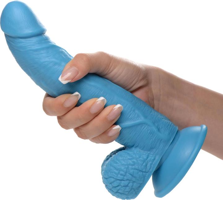 Image du produit Pop Peckers Poppin Dildo 19 cm - Blue
