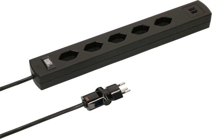 Max Hauri Safety Line (5 x, Typ 13, USB-A, 2 m)