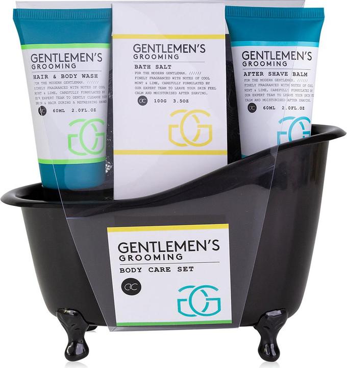 Accentra Badeset GENTLEMEN'S GROOMING in Badewanne, inkl. 60ml Hair- & Bodywash, 60ml After Shave Balm,100g B (Haarpflege set)