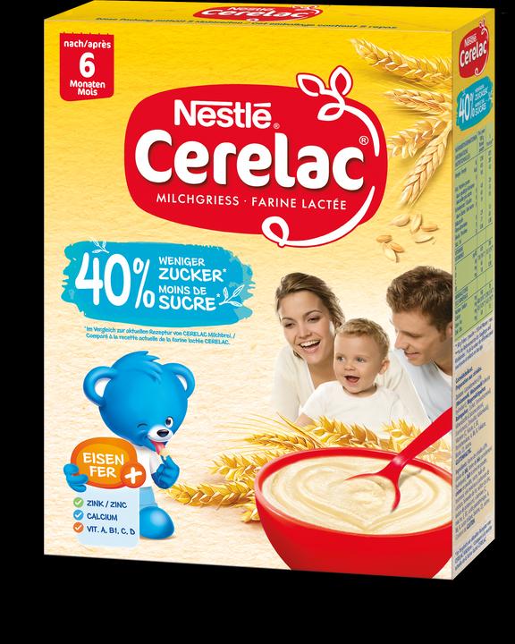 Nestlé Cerelac Farine Lactée -40% sucre (250 g)