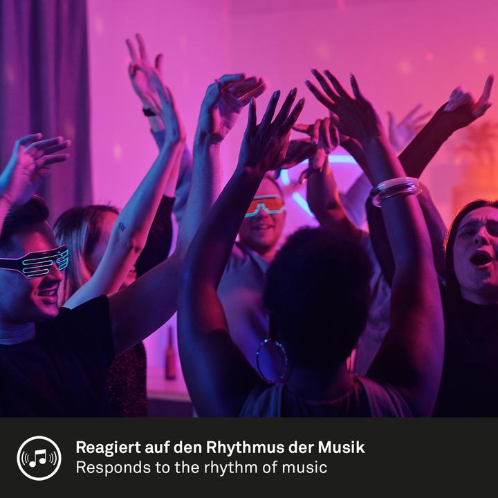 Image du produit Briloner WiFi + Bluetooth Magic RGB-LED Flexband, 5m, capteur de musique inclus (RGBIC, 500 cm, Intérieur)