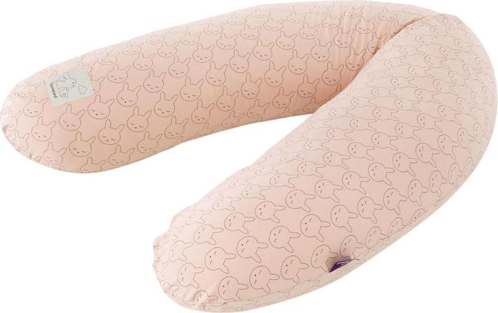 Träumeland Cuscino per l'allattamento elastico con coniglietto coccoloso beige (180 cm)
