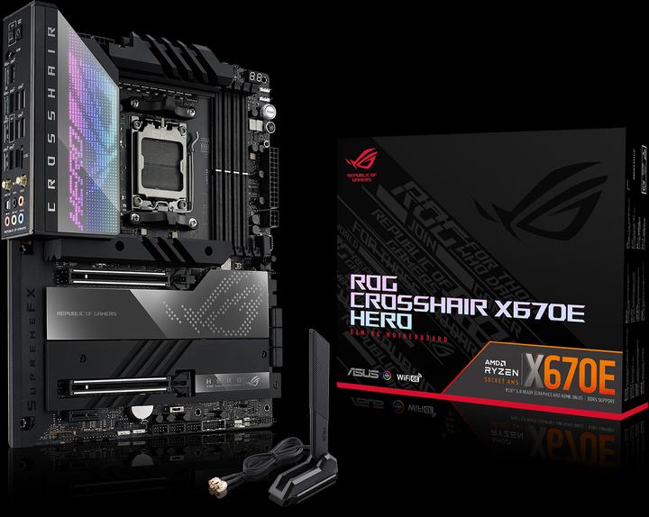 Image du produit ASUS ROG Crosshair X670E Hero (AM5, AMD X670E, ATX)