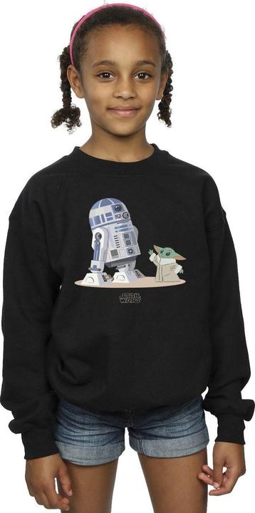 Produktbild Star Wars The Mandalorian R2D2 And Grogu Sweatshirt Mädchen (128)