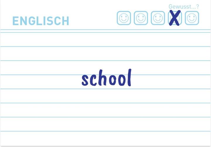 Actual product image Herlitz Index card vocabulary lined Blue Angel 100s (A8, 200 g/m², 100 x)
