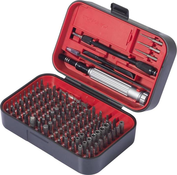 Toolcraft TO-9407052 Jeu d'embouts de vissage 150 pièces Phillips, Pozi (3x PH, 2xPH1, 2x 6 mm, 2x PH2)