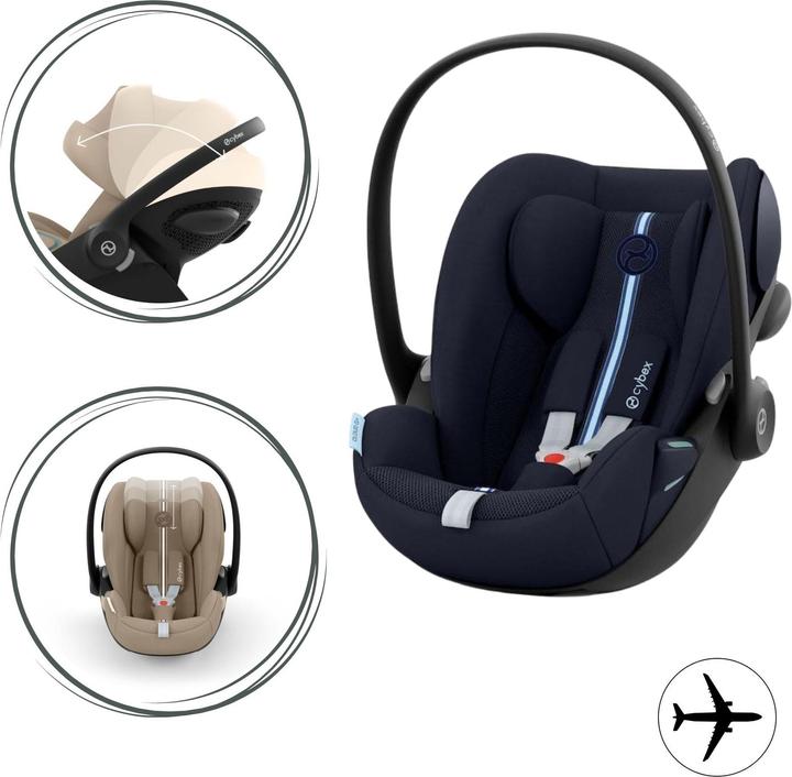 Cybex CLOUD G I-SIZE PLUS Ocean Blue | navy blue (Babyschale, ECE R129/i-Size Norm)