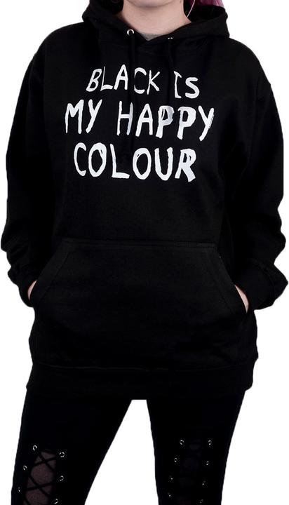 Produktbild Grindstore Black Is My Happy Colour Kapuzenpullover (M)