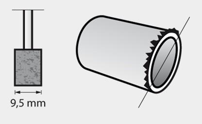 Produktbild Dremel Aluminiumoxid-Schleifstein Ø 9,5 mm (3 Stück) (Korund)