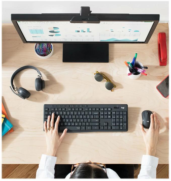 Actual product image Logitech MK295 Silent (FR, Wireless)