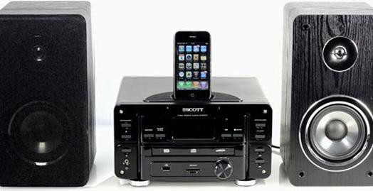 Image du produit Audio Scott i-WXH 85, Chaîne hi-fi, CD, Ipod Dock, USB, 40 watts