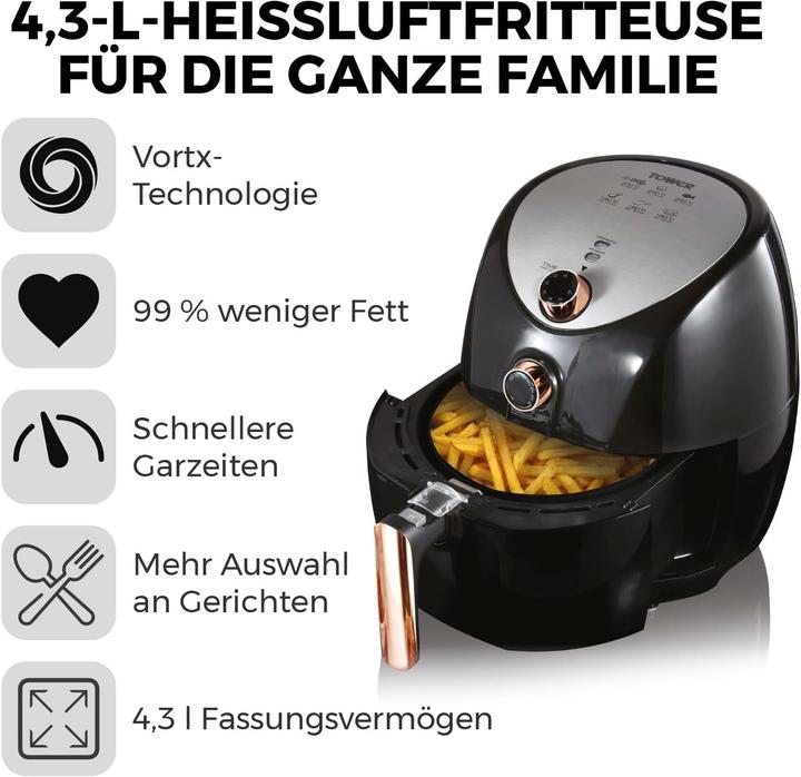 Actual product image TOWER T17021RG Heissluftfritteuse