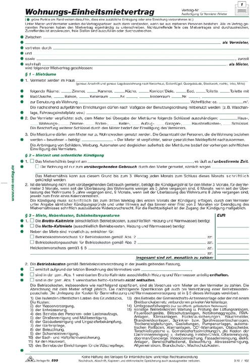Valori nutrizionali e ingredienti Rnk Modulo di contratto di locazione Formato cartaceo: DIN A4 Autocopiante: No (4 x)