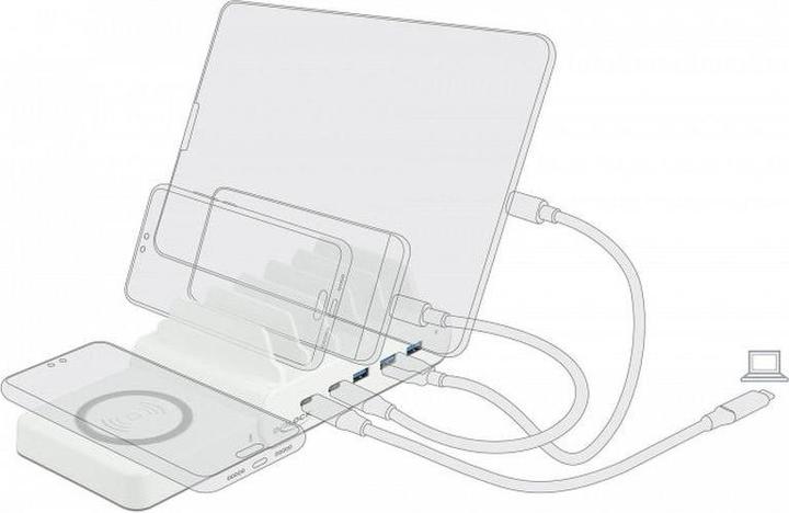 Immagine prodotto Delock Stazione di ricarica 41450 con caricatore wireless (100 W)