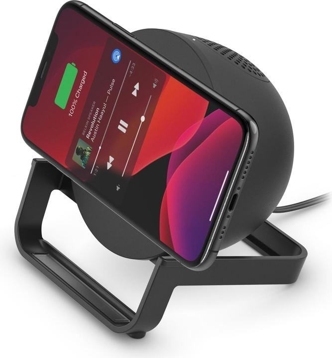 Actual product image Belkin BoostCharge 3-in-1 Wireless Charger + Ständer + Lautsprecher (10 W)