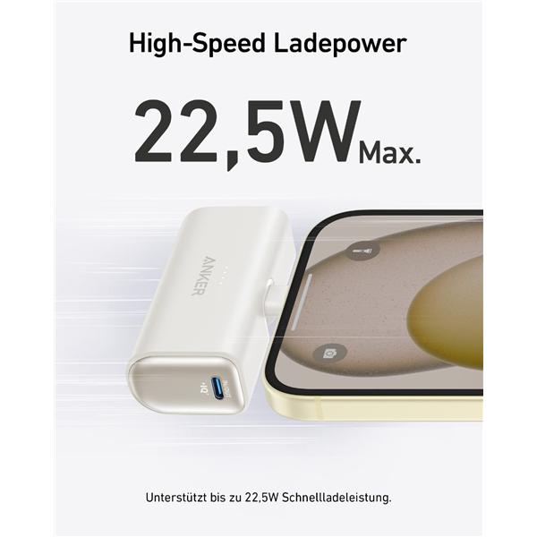 Productafbeelding Anker Nano Power Bank (5,000mAh, 22.5W (5000 mAh, 22.50 W, 22.50 Wh)
