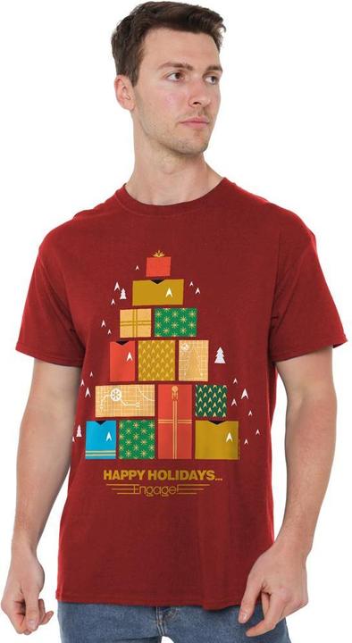 Produktbild Star Trek: The Original Series Happy Holidays TShirt weihnachtliches Design (L)