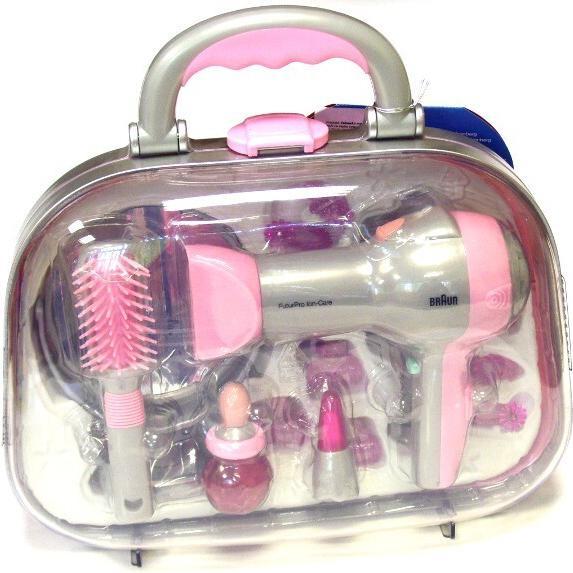 Actual product image Theo Klein Styling case with Braun hair dryer