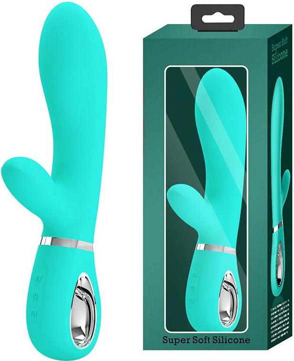 Actual product image Pretty Love Thomas Multifunctional G-Spot Vibrator Aqua Green