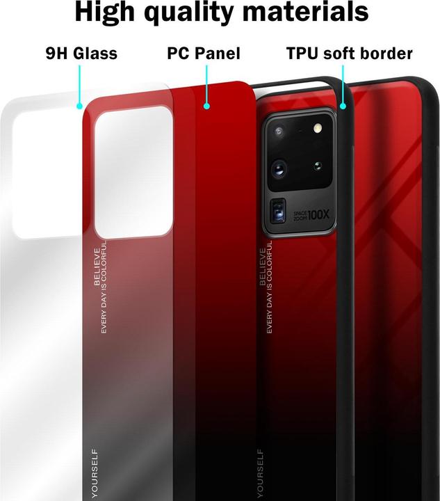 Immagine prodotto Cadorabo Copertura in vetro TPU 2 colori (Samsung Galaxy S20 Ultra)