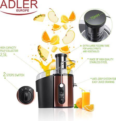 Produktbild Adler AD 4123 Saftpresse Zentrifugal-Entsafter