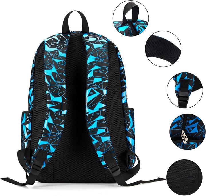 Image du produit Bunie Set sac à dos scolaire bleu (35 l)