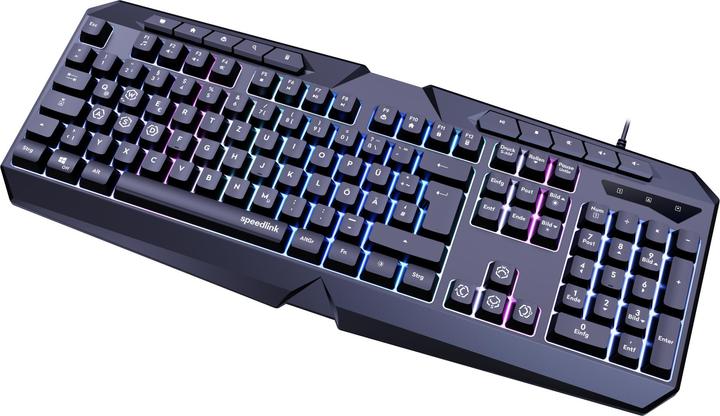 Image du produit Speedlink Clavier de jeu LUDICIUM RGB Rainbow, noir (DE, Filaire)