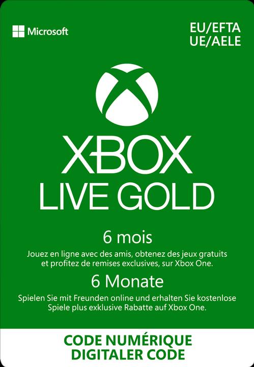 Produktbild Microsoft Xbox Live Gold (6 Monate)