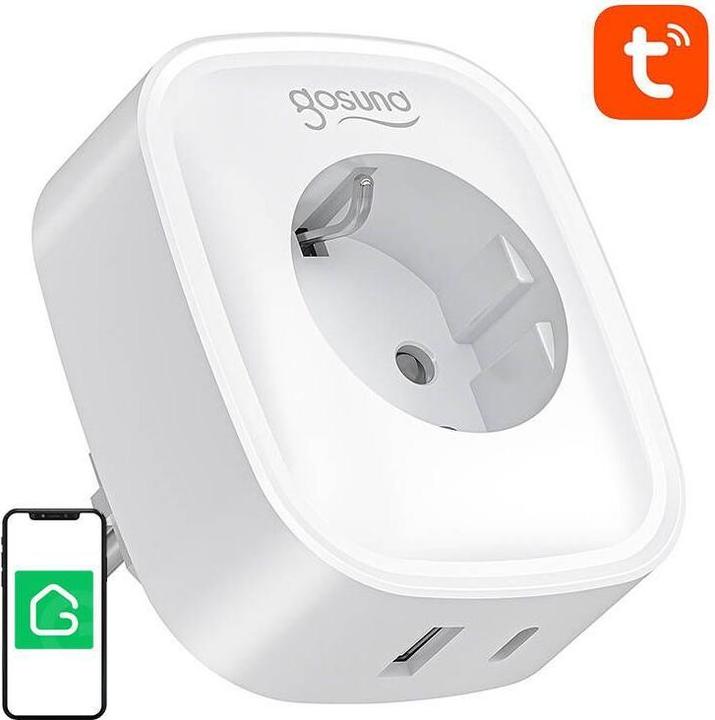 Gosund SP6 16A USB-C 20W Tuya smart WiFi/Bluetooth socket