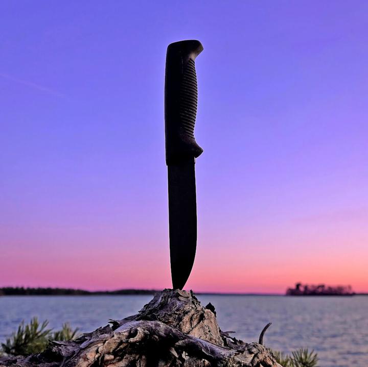 Actual product image J-P Peltonen Ranger Puukko M95 Black Leather (15 cm)