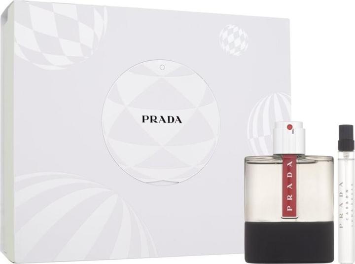 Actual product image Prada LUNA ROSSA CARBON EDT SPRAY 100 ML + GEL 75 ML SETS (Eau de toilette, 100 ml)