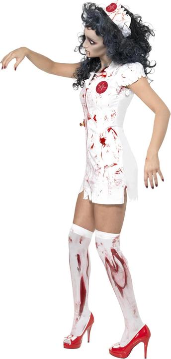 Actual product image Smiffys Womens/Ladies Zombie Nurse Halloween Costume Set (S)