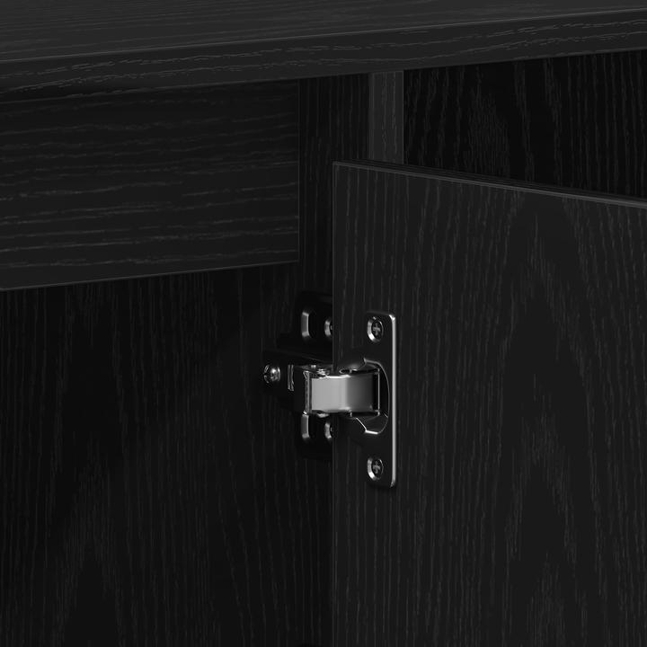 Produktbild VidaXL TV-Bank Schwarz Eiche 100x35x55 cm Werkstoff (35 x 35 x 55 cm)