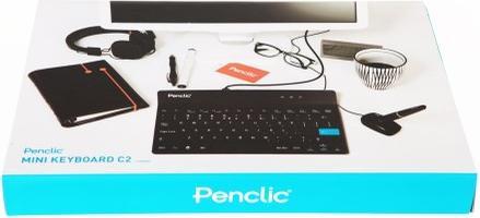 Produktbild Penclic Mini Keyboard C2 USB schwarz schwedisches Design Ergonomie Tastatur Deutsches Layout (DE, Kabelgebunden)