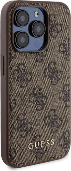 Productafbeelding Guess Zestaw GUBPM5P15X4GEMGW iPhone 15 Pro Max 6,7" hardcase + Powerbank 5000mAh MagSafe brązowy/br (Apple iPhone 15 Pro Max)