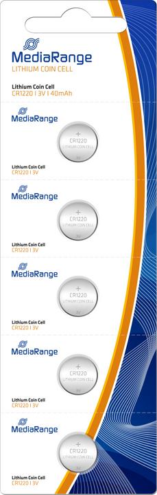 Actual product image MediaRange Button cells CR1220 3V (5 pcs., CR1220, 40 mAh)