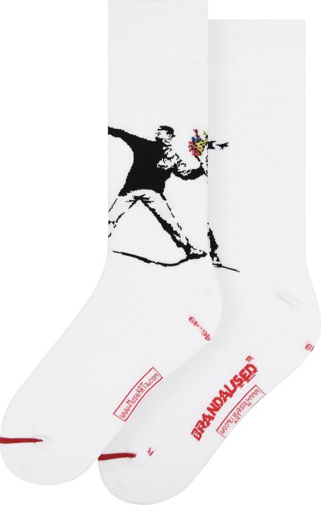 MuseARTa Calzini Banksy Graffiti - Bomber a fiori