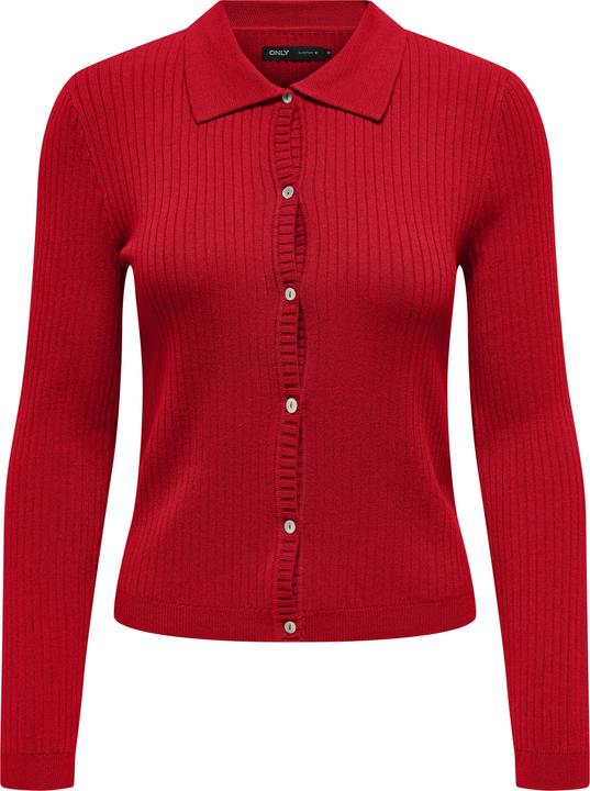 Only Regular fit Polo collar Knitted polo shirt Cardigan (L)