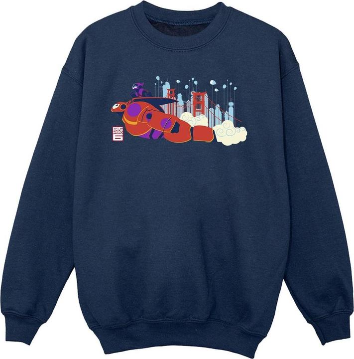 Disney Big Hero 6 Baymax Hiro Bridge Sweatshirt Mädchen