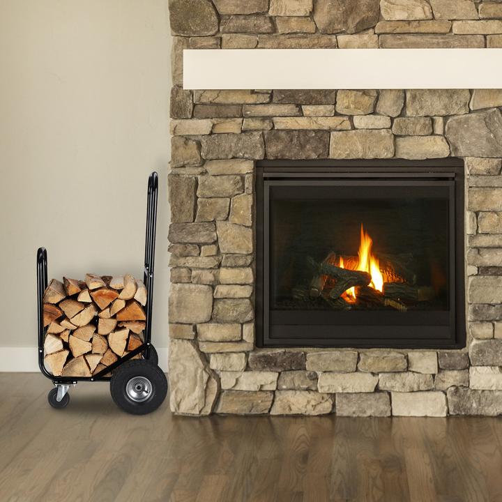 Produktbild Relaxdays Kaminholzwagen (52 x 58 x 107.5 cm)
