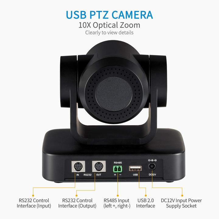 Produktbild Feelworld USB10X PTZ Videokonferenzkamera mit 10fachem optischen Zoom