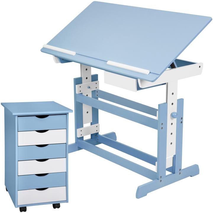 Actual product image tectake Children's desk and mobile pedestal (109 x 55 x 94 cm)