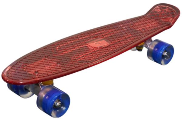 Produktbild Mu Sport MCU-Sport Rød Transparent LED Skateboard m/LED Lys + ABEC7